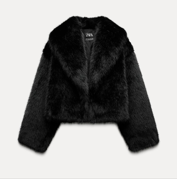 Zara Jackets & Blazers - ZARA FAUX FUR JACKET